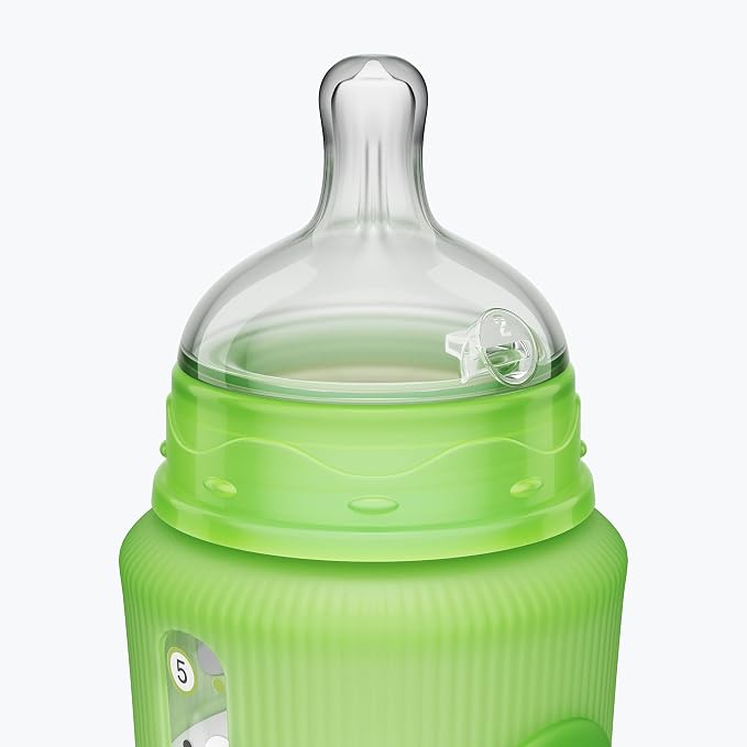 Smilo Baby Bottle Set with Stage 0 Slow Flow Anti Colic Nipple, 5 Oz / 150 ml - Image 7