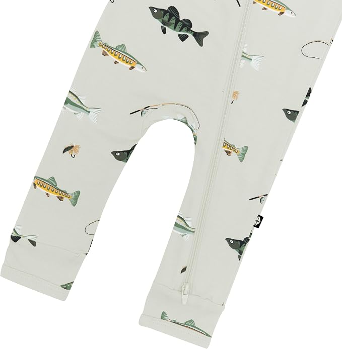 KYTE BABY Unisex Rayon Made From Bamboo Zippered Rompers 0-24 Months - Image 4
