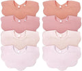 EllieHouse Baby Bibs for Girls Boys 8 Pack Muslin Drool Teeth Drooling Teething by EllieHouseVIPBrandExclusive