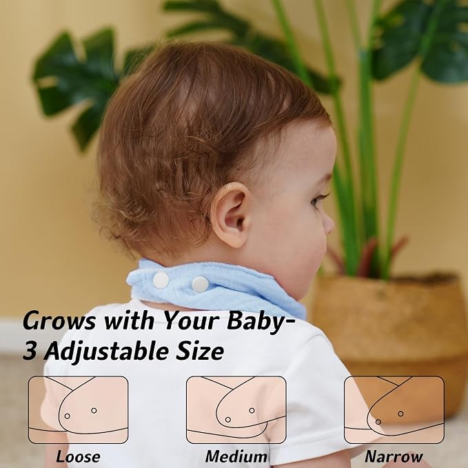 Muslin Baby Bibs Baby Drool Bandana Bibs - Image 7