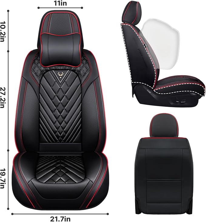 Universal Leather Seat Cover for Cars - Image 2