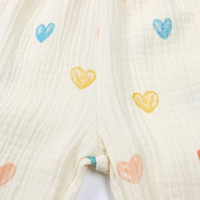 MYGBCPJS Baby Boys Girls Cotton Linen Trousers Kids Casual Ankle Pants Loose - Image 6
