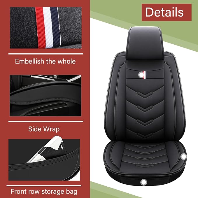 Leather Car Seat Covers Fit for LR Range Rover Sport 2023-2025, 5 Seater - Image 3