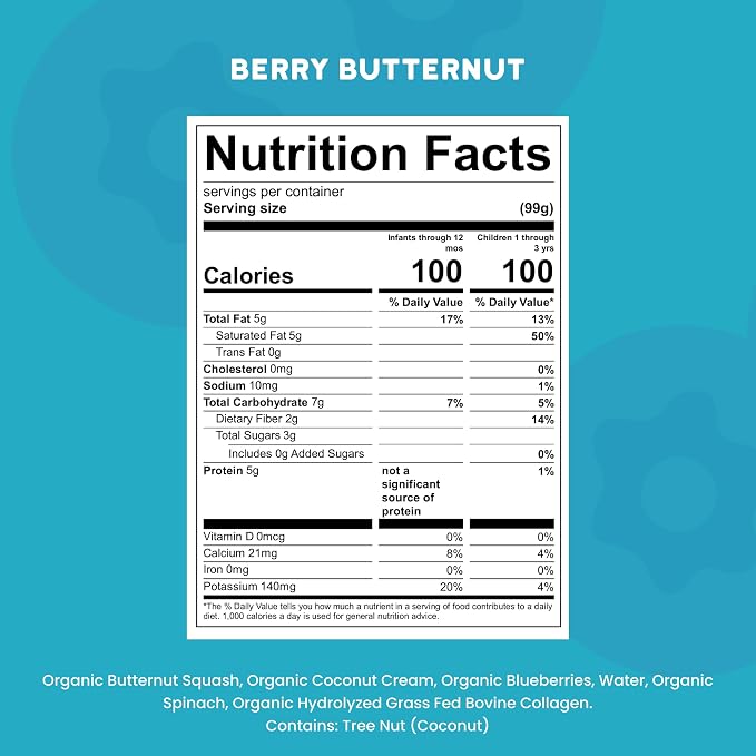 Serenity Kids 6+ Months Dairy-Free Smoothie Baby Food Pouch - Image 2