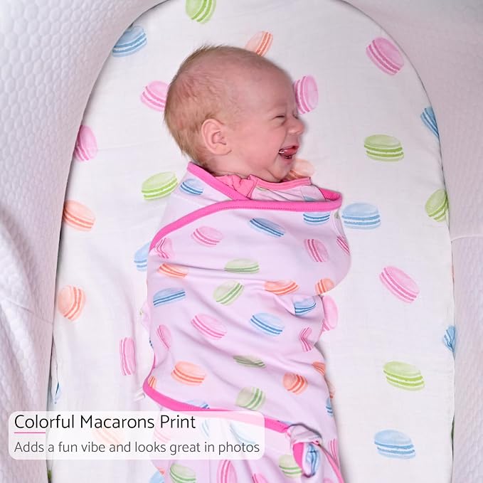 LollyBanks Baby Swaddles 100% Organic Cotton, 3-6 Months Baby Girl Swaddles - Image 2