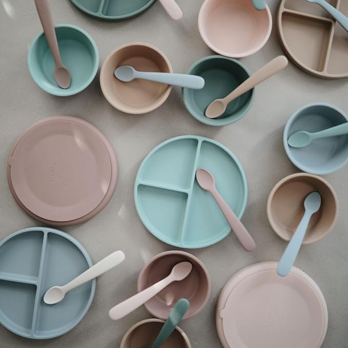 mushie Silicone Baby Feeding Spoons | 2 Pack - Image 6