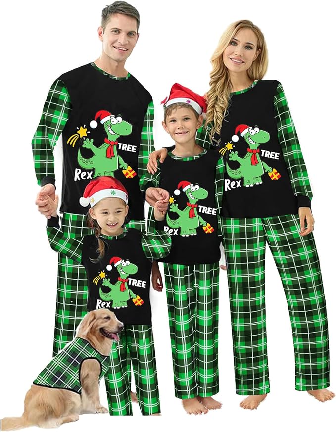 Awoscut Christmas Family Matching Pajamas Christmas Pjs Holiday Nightwear by Awoscut
