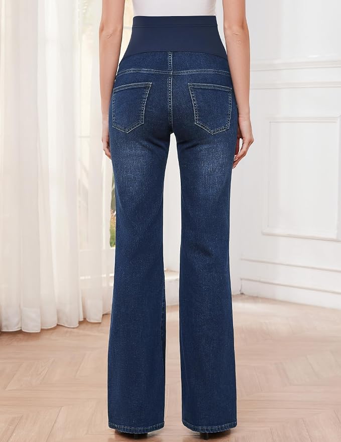 GLAMIX Women's Stretch Maternity Bootcut Jeans - Image 5