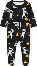O2 BABY Baby Boys Girls Organic Cotton Zip-Front Sleeper Pajamas, Footed Sleep by O2BABY