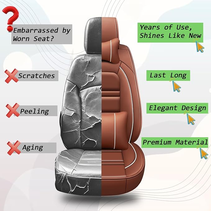 Car Seat Covers for Lincoln mkx 2007-2018 | 5-Seats Seat Covers, Waterproof - Image 8