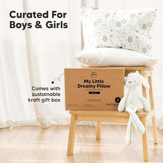 KeaBabies 2-Pack Toddler Pillow 13x18 - Image 9