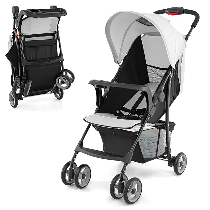 HONEY JOY Lightweight Stroller, Compact Travel Stroller by HONEYJOY