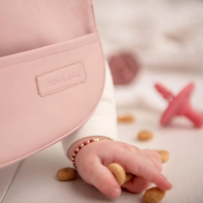 Vegan Leather Easy Clean Baby Bibs - Image 6