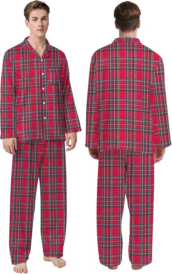 Schbbbta Family Matching Pajamas Holiday Sleepwear Long Sleeve Pjs Sets - Image 4