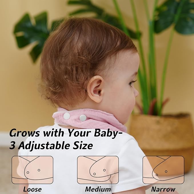 Muslin Baby Bibs Baby Drool Bandana Bibs - Image 4