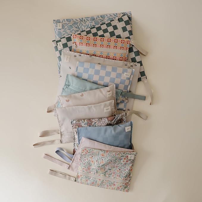 mushie Water Resistant Wet Bags | Large & Small Reusable Storage Bag - Image 3