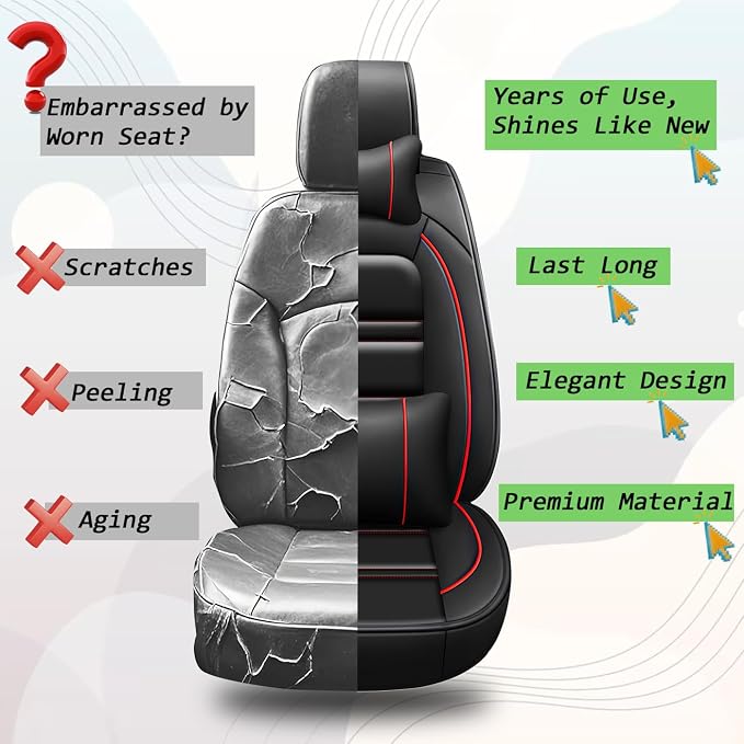 Car Seat Covers for Nissan Car Titan 2004-2024 | 5-Seats Seat Covers, - Image 8