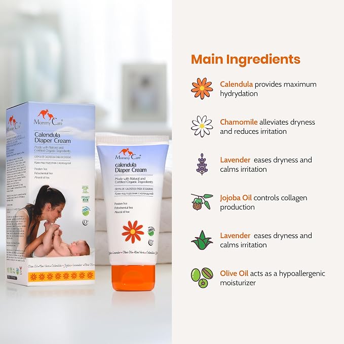 Mommy Care Natural Baby Calendula Diaper Rash Cream - Image 3
