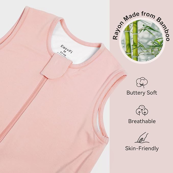 Rayon Made From Bamboo Sleep Sack 3t-4t 0.5 Tog Ultra Soft Summer Toddler Sleep - Image 2