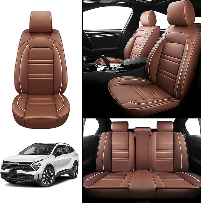 Seat Covers for kia sportage 2005-2025 | 5-Seats Leather Seat Covers - Image 2