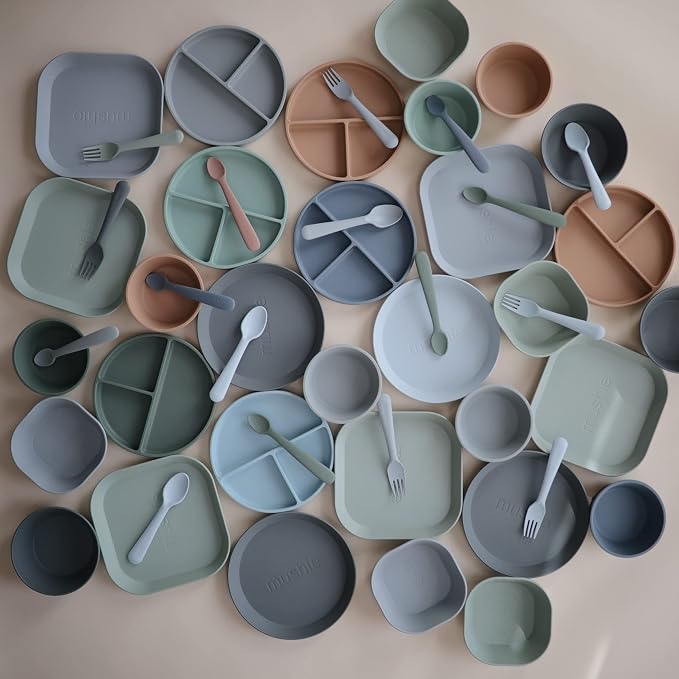 mushie Square Dinnerware Bowls for Kids | Made in Denmark - Image 7