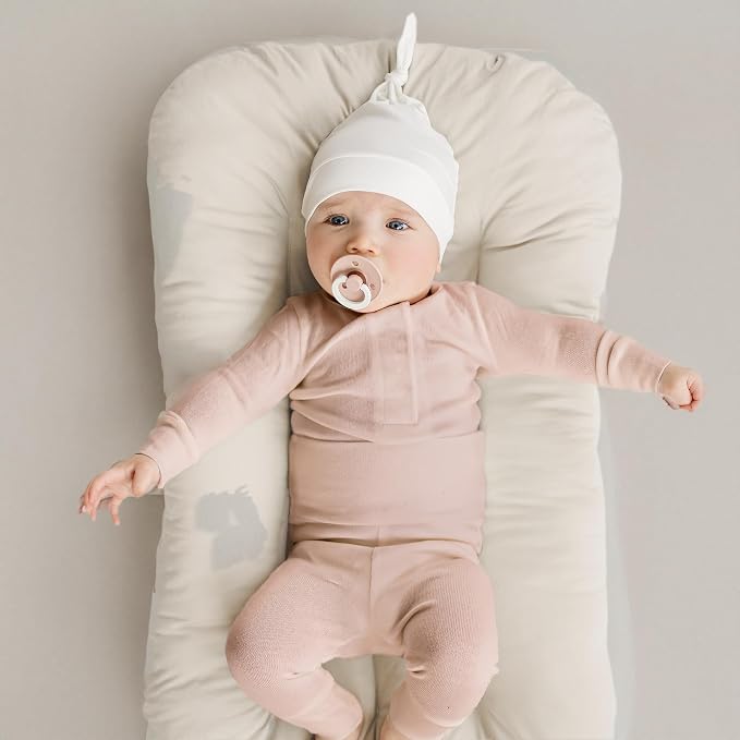 Konssy 6 Pack Baby Newborn Hats Set Knot Beanie Hats Soft - Image 8
