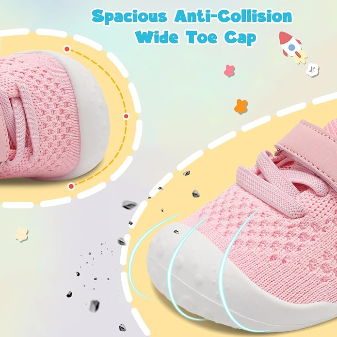 LeIsfIt Baby Shoes Girls Boys First Walking Shoes Infant Sneakers Crib Shoes - Image 2