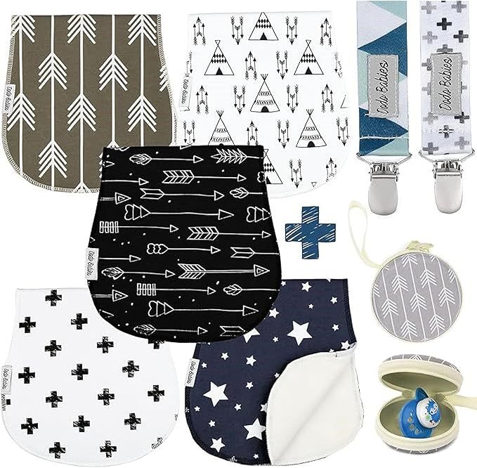 Dodo Babies 5-Pack Baby Burp Cloths - Image 7