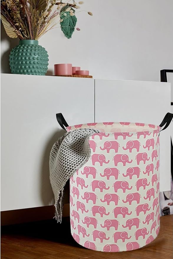 Round Laundry Hamper Storage Basket Laundry Organizer Hamper Storage Bins - Image 4