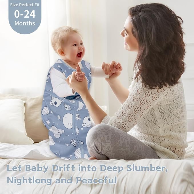 Baby Sleep Sack 6-12 Months, 100% Cotton TOG 0.5 Wearable Blanket - Image 8
