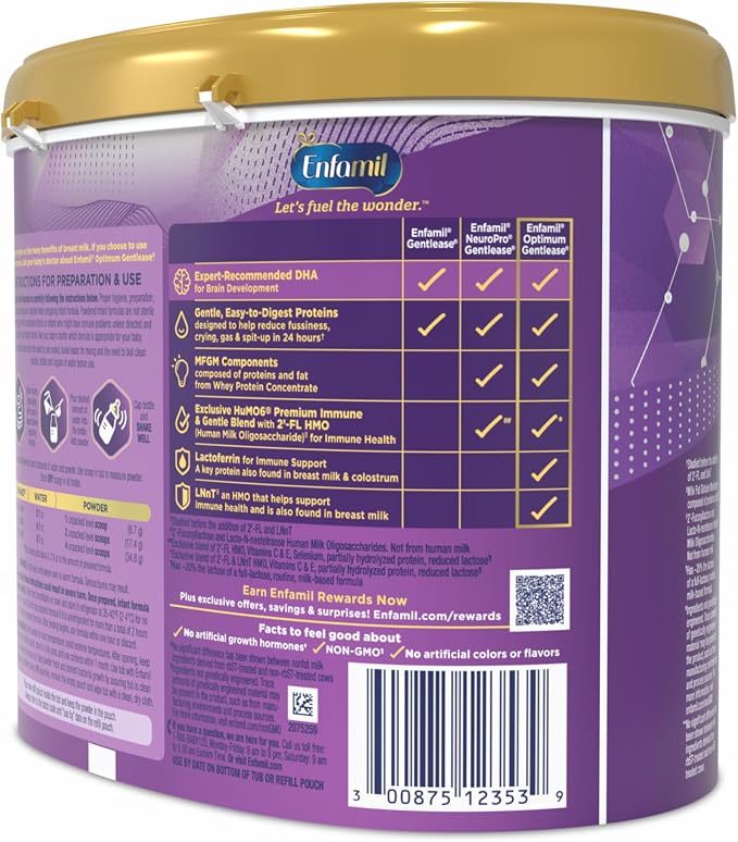 Enfamil Optimum Gentlease, Our Closest Formula to Breast Milk, - Image 12