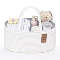 Baby Diaper Caddy Organizer, Cotton Rope Diaper Basket, Changing Table Storage by Degeyoyo