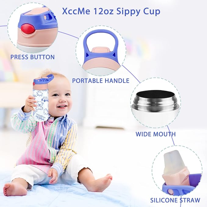 Kids Sublimation Tumbler, 12oz Sublimation Water Bottle Blanks, Straight - Image 6