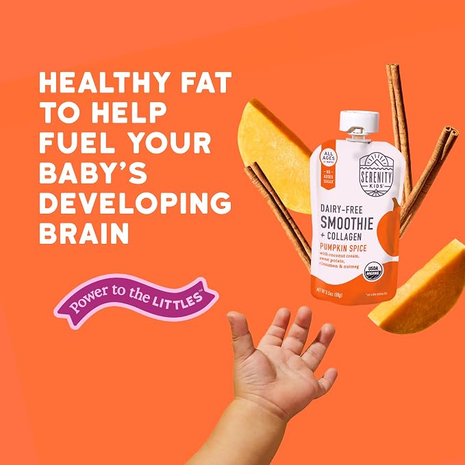 Serenity Kids 6+ Months Pumpkin Smoothie Baby Pouch Food - Image 5
