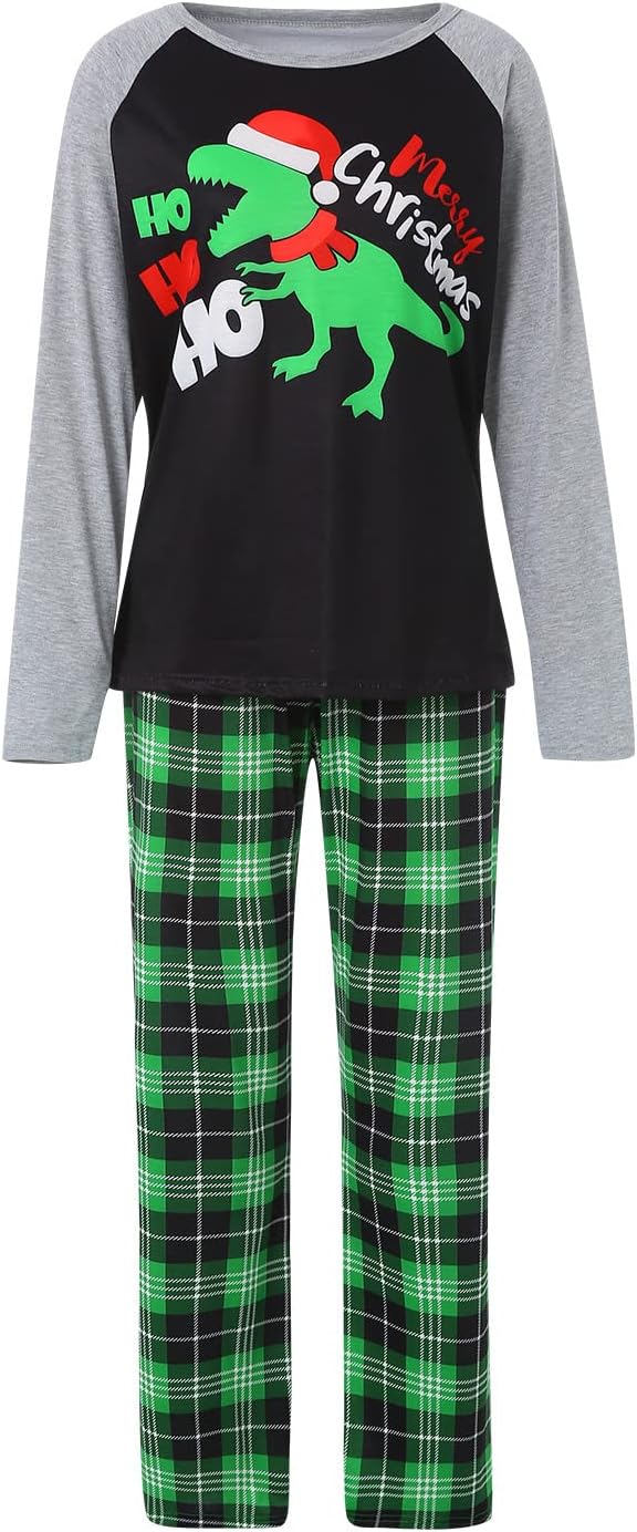 Awoscut Christmas Family Matching Pajamas Christmas Pjs Holiday Nightwear - Image 2