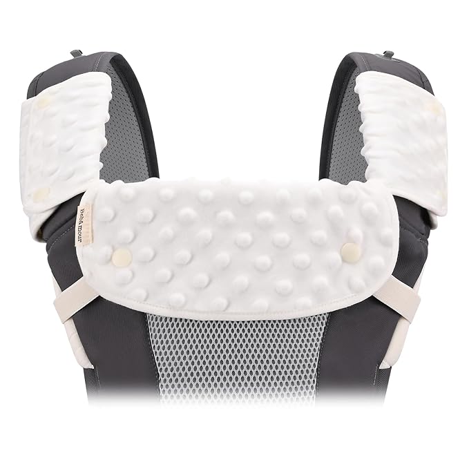 Bebamour Drool and Teething Reversible Cotton Pad White Drool Bib - Image 3