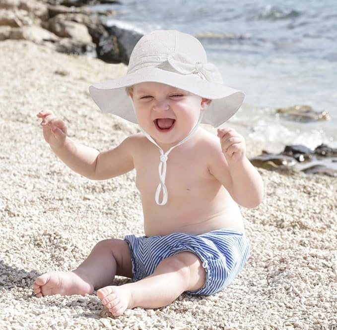 Baby Girl Sun Hat Summer Foldable Beach Hats - Image 7