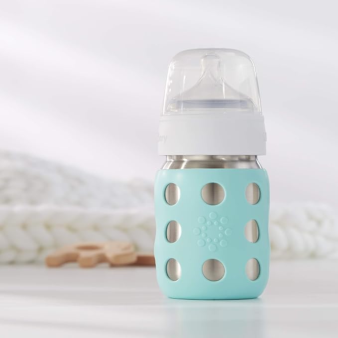 Lifefactory 8-Ounce Stainless-Steel Vacuum-Insulated Wide-Neck Baby Bottle - Image 8