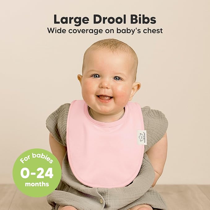 8-Pack Organic Baby Bibs for Boys, Girls - Image 2