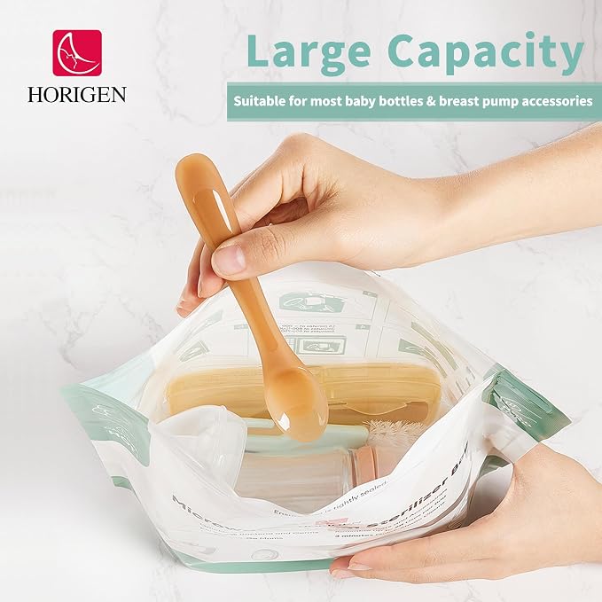 Larger Microwave Sterilizer Bags, Reusable Baby Bottle Sterilizer Bags - Image 3