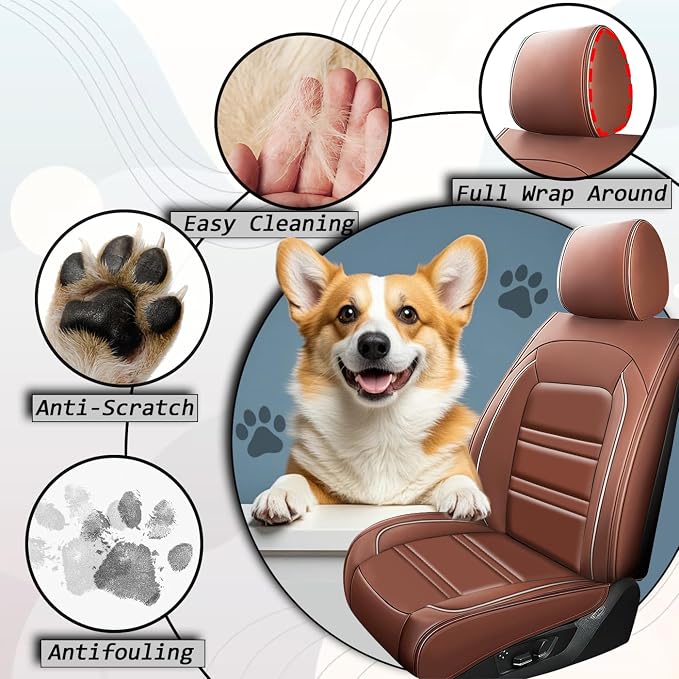 Seat Covers for Dodge Charger 2006-2023 | 5-Seats Leather Seat Covers - Image 9