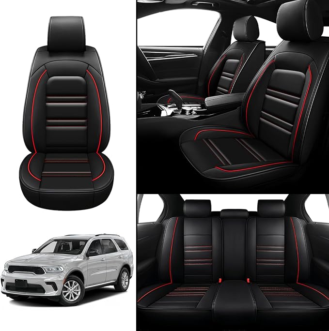 Seat Covers for Dodge Durango 2004-2025 | 5-Seats Leather Seat Covers - Image 2