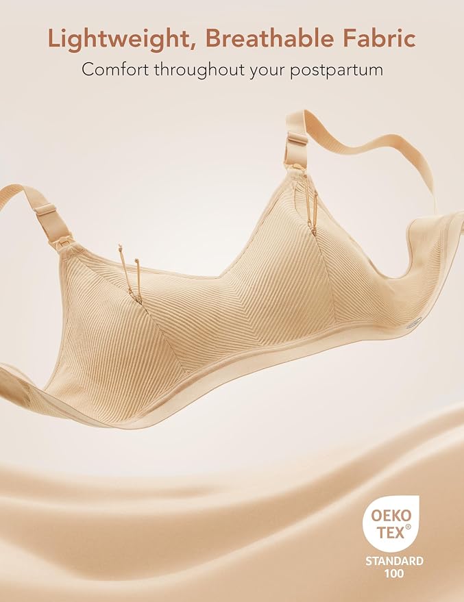 Pumping Bra Hands Free Zip Opening Seamless Nursing Bras - Image 5