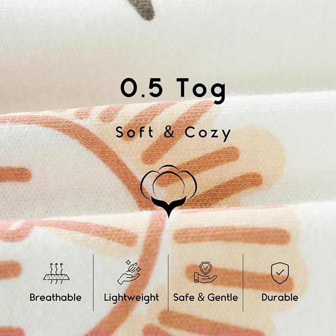 Yoofoss Baby Sleep Sack 12-18 Months 0.5 Tog Wearable Blanket - Image 6