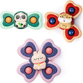 LiKee Strong Suction Cup Fidget Rotating Sensory Bath Toys by LiKee