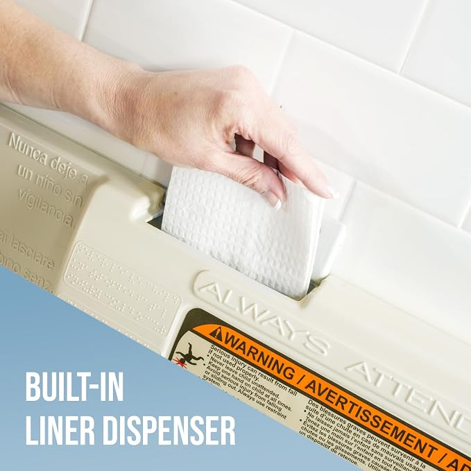 Foundations Classic Horizontal Wall-Mounted Baby Changing Station - Image 4