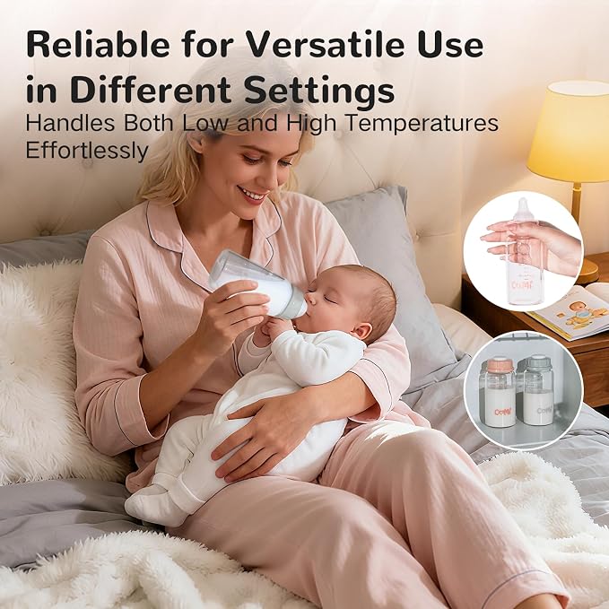 COMI Natural Glass Baby Bottle, Standard Neck Breastmilk Storage Bottle - Image 7