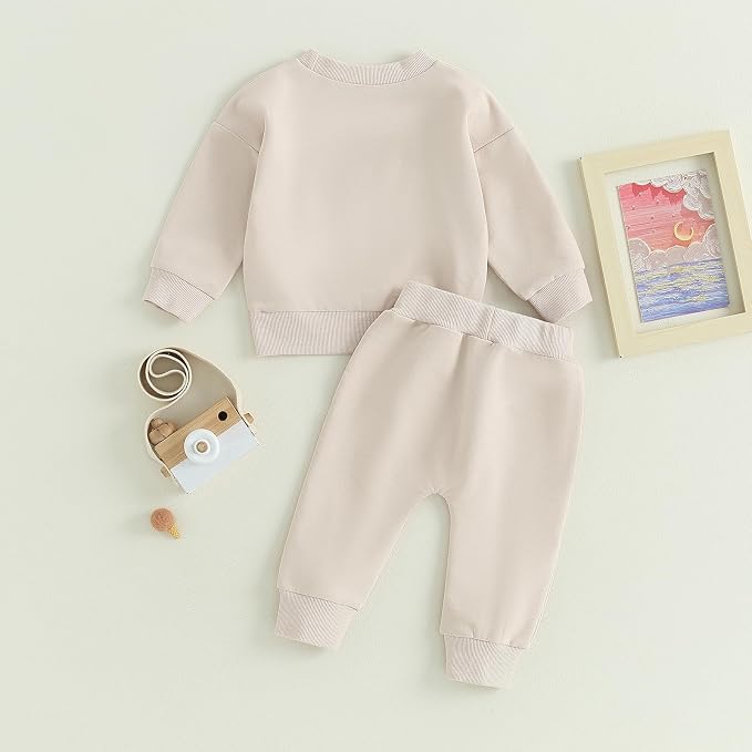 Tiaham Baby Boy Clothes Girl Outfits Fashion Sweatshirt Sweat Pant Kids Toddler - Image 3