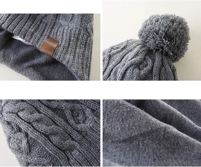 LMLALML Boys Winter Hat Earflap Knitted Beanie - Image 6