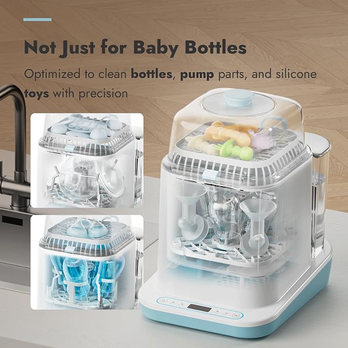Papablic Bottle Washer Pro, Bottle Washer & Sterilizer & Dryer, 4-in-1 Bottle - Image 6